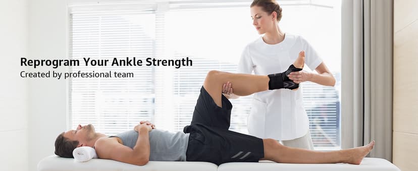 Slim-Fit Ankle Brace for Sprained Ankle, Quick Lace Up Ankle Support for Women Men With 2 Auto-Shaped Pads, Air Fabric Cool Ankle Stabilizer for Injury Recover, Running,Sports, M(12”-13”)