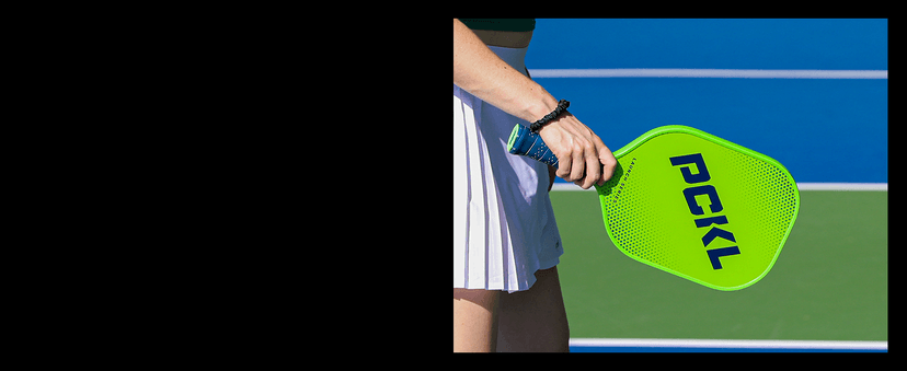 PCKL Launch Series Premium Pickleball Paddle Racket | USA Pickleball Approved | Fiberglass Face with Large Sweet Spot | Honeycomb Core