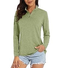 MAGCOMSEN Women's UPF 50+ Lightweight Athletic Jacket Sun Protection Full Zip Long Sleeve Shirts Hiking Outdoor Pockets