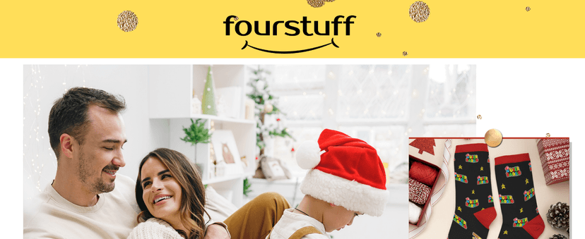 FOURSTUFF Hobby Socks for Ski, Cycling, Golf, Fishing, Soccer, Camping, Hunting, Hiking, Gaming, Book