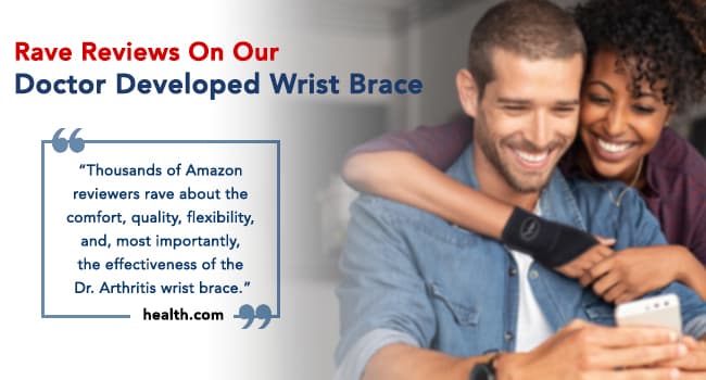 Doctor Developed Wrist Brace, Wrist Wraps for Carpal Tunnel Arthritis, Tendonitis, Hand Support, Ideal for Fitness, Weightlifting - Handbook Included (Wrist Brace 1 Pack)