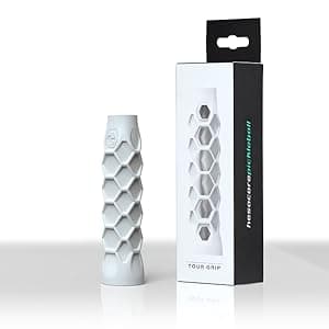 Pickleball Paddle Grip - 5.25in - Supports Tennis Elbow, Enhances Grip Strength, Reduces Vibration with Finger Support and Anti-Sweat Design