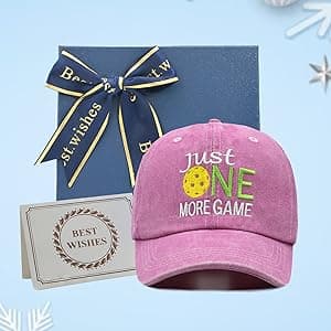 Pickleball Hat for Women Men, Adjustable Embroidered Heart Pickleball Baseball Cap