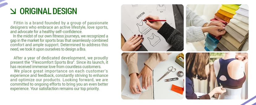 FITTIN Racerback Sports Bras for Women - Padded Seamless Support Bra for Yoga Gym Workout Fitness