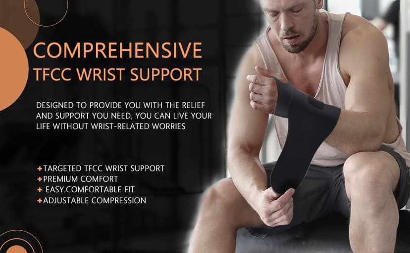 Wrist Brace,Wrist Support for Carpal Tunnel Pain Relief,Ulnar Wrist Brace Ultra-Thin Elastic for Tear,Wrist wraps Repetitive Wrist Use Injury,Fits Both Wrists