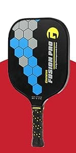 GAMMA Made in The USA Pickleball Paddles, NeuCore & Sensa Polycore Technology, Textured Graphite, Honeycomb Grip, USAPA Approved, Realiable, Additonal Power & Control