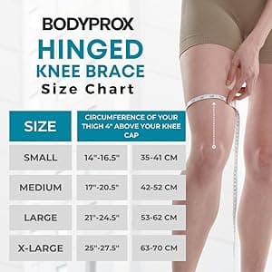 Hinged Knee Brace for Men and Women, Knee Support for Swollen ACL, Tendon, Ligament and Meniscus Injuries