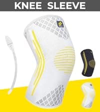 Bracoo Knee Support Brace for Men Women, Adjustable Compression Sleeve Wrap Patellar Pad Tendon - Arthritis Pain, meniscus tear, Injury Recovery, Running, Workout, KS10
