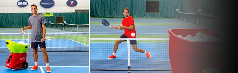 Pickleball Machine – Full-Featured – Adjustable Topspin, Backspin, & Lobs, Random Oscillation, Ball Speed (20-60MPH), Lightweight & Portable, Holds 125 Balls, with Multi-Function Remote