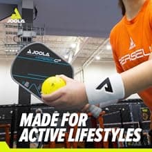 JOOLA Trinity Wristband 2 Pack – White Wrist Bands with Moisture Wicking Performance Material – 4 inch Elastic Sweatband for Wrists – Table Tennis & Pickleball Accessory
