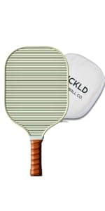 Stylish Premium Pickleball Paddle Racket | Durable Fiberglass Surface | Honeycomb Core | Perfect Addition to a Pickleball Set | Indoor Outdoor Pickle Ball Paddle