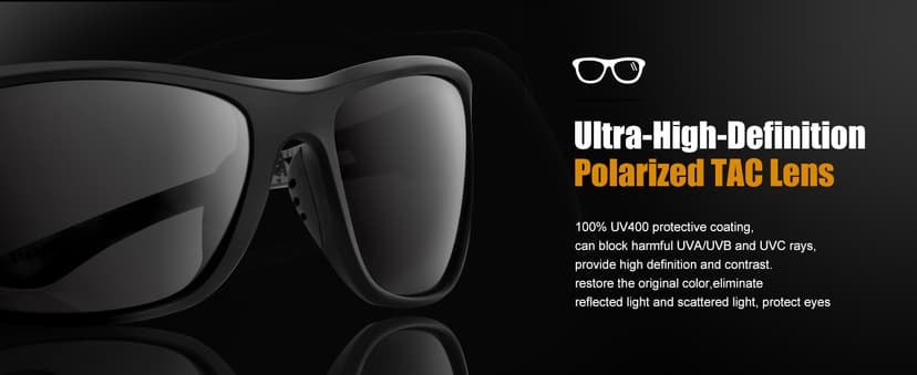 suoso Polarized Sports Sunglasses for Men: UV400 Protection Glasses Womens Wrap Around Goggles for Driving Fishing