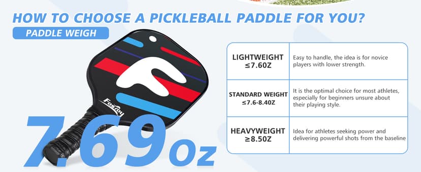 Fostoy Portable Pickleball Net with Wheels, Pickleball Set with 4 Fiberglass Paddles & 6 Pickleballs, Carry Bag, for Backyards Driveways and Garages