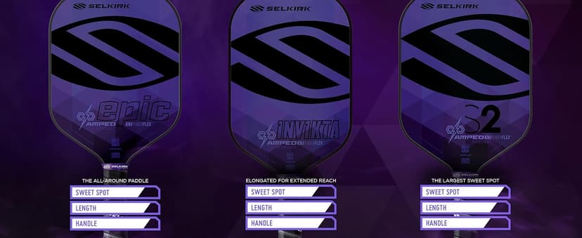 Selkirk Sport Amped Pickleball Paddle | Assembled in The USA | Amped Control or Amped Pro Fiberglass Pickleball Paddle | Unrivaled Precision & Control