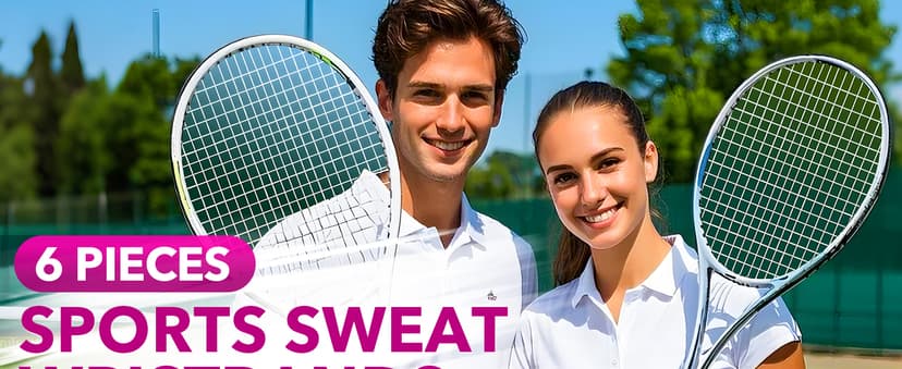 BEACE Sweatbands Sports Wristband for Men & Women - Moisture Wicking Athletic Cotton Terry Cloth Sweatband for Tennis, Basketball, Running, Gym, Working Out