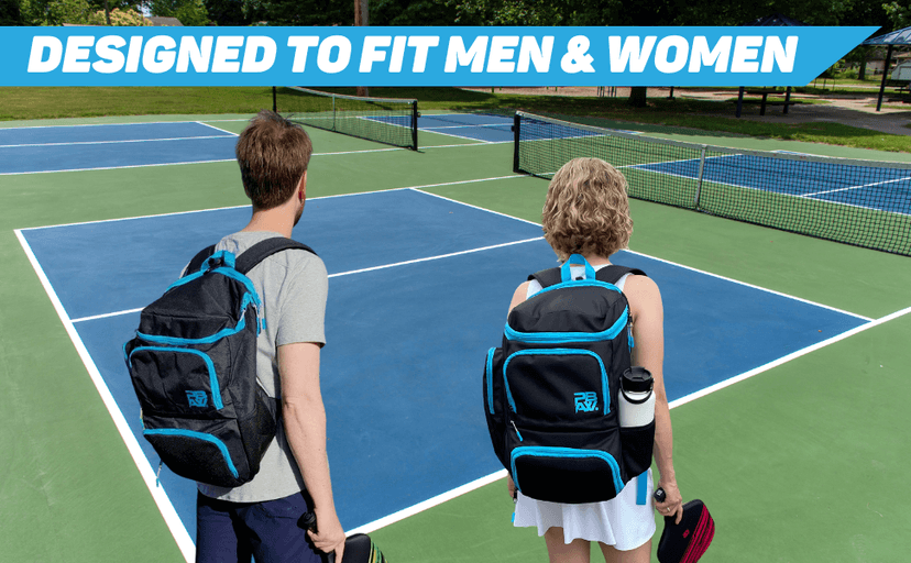 Pickleball Bag for Men and Women - Fits 2 to 4 Paddles - Shoe Compartment, Fence Hook, Storage Pockets for Water Bottles, Pickleballs, Clothing, Racquet/Paddle Storage - Pickle Ball Backpack