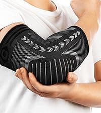 CAMBIVO 2 Pack Tennis Elbow Brace for Tendonitis and Tennis Elbow,Golfers Elbow, Arm Compression Sleeves for Women and Men, Bíceps Support Sleeve for Weightlifting, Basketball and Workout