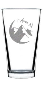 Designated Dinker - Pint Glass for Beer - Funny Pickleball Themed Decor and Gifts - 16 oz Glasses