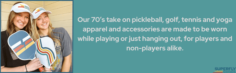 Retro Pickleball Visor - Great for Pickleball Gifts & Pickleball - Adjustable Size - Visor for Men and Women