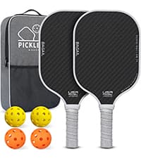 BAGAIL Portable Pickleball Net Set with Wheels, 22 FT Regulation Size & 11 FT Half Court Size 2-in-1 Pickle Ball Net with Ball Collector, Carry Bag, 4 Pickle Balls, Easy Setup for Outdoor Indoor