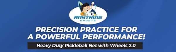 Deluxe Heavy Duty Pickleball Net with Wheels 2.0