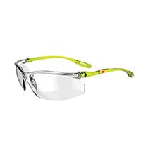 3M Safety Glasses Solus 1000 Series ANSI Z87 Scotchgard Anti-Fog Clear Lens Low Profile Blue/Black Frame