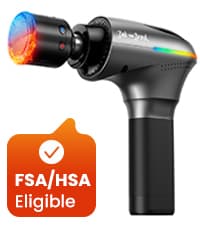 BOB AND BRAD Q2 Pro Mini Massage Gun with Heat and Cold Head,Pocket-Sized Deep Tissue Massager Gun,Portable Percussion Muscle Massager Gun, Ultra Small&Quiet Muscle Massage Gun, FSA and HSA Eligible