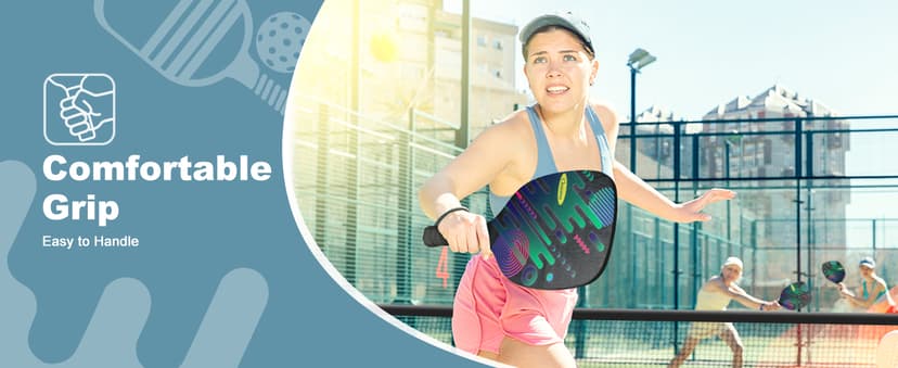 Pickleball Net Set, Portable Pickleball Set w/Wheels, 11ft & 22ft Regulation Size Pickel Ball Net, Set of 4 Balls and Paddles, Heavy Duty Frame for Backyard Driveway Outdoor