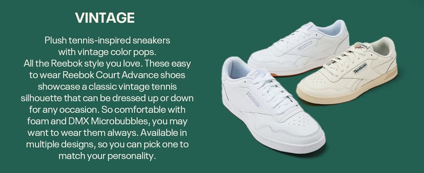 Reebok Unisex Adult Court Advance