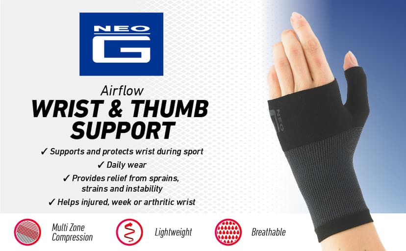Neo-G Wrist and Thumb Support for Arthritis, Joint Pain, Tendonitis, Sprain - Wrist Brace Wrist Compression Hand Support - L - Beige