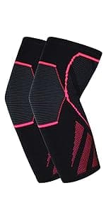 Arm Supports Sleeve,Elbow Compression Sleeve(1 Pair),Tennis Elbow Braces for Tendonitis and Tennis Elbow,Arm Supports golfer,tennis elbow relief for women & men,elbow sleeve for weightlifting