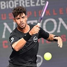 Pickleball Paddle Grip - 5.25in - Supports Tennis Elbow, Enhances Grip Strength, Reduces Vibration with Finger Support and Anti-Sweat Design