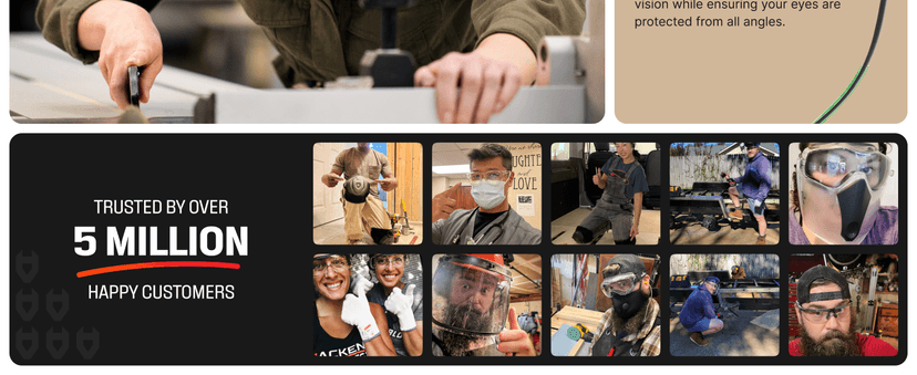 NoCry Clear Safety Glasses for Men and Women with Anti-Fog and Scratch Resistant Wrap Around Lenses, Adjustable Temples and Nose Pads — ANSI Z87 Certified Protective Eyewear with 100% UV Shielding