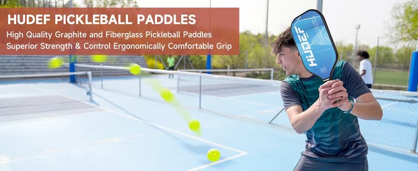 Pickleball Paddle USAPA Approved, Lightweight Carbon Fiber Face and Polypropylene Honeycomb Core Pickleball Racket with Cover, Elongated Handle and Cushion Comfort Grip Pickle Ball Paddle
