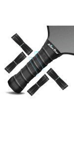 ALIEN PROS Pickleball Overgrip (4-Pack) with Ridges for Better Grip Control - Precut and Dry Feel Pickleball Grip Tape - Non-Slip Pickleball Paddle Grip Tape for High Performance