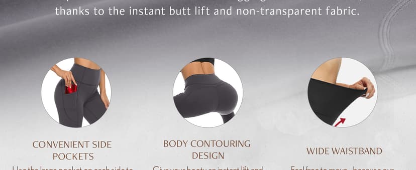 Stelle Women's Capri Yoga Pants with Pockets Essential High Waisted Legging for Workout