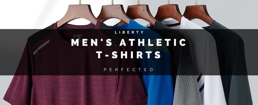 5 Pack Men’s Active Quick Dry Crew Neck T Shirts | Athletic Running Gym Workout Short Sleeve Tee Tops Bulk