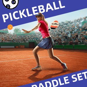 Wooden Pickleball Paddles Set 2 - Win SPORTS Beginner Racket,Pickle Ball Paddles with 2 Paddles,4 Balls and 1 Carry Bag,Durable and Classic (Choose Black and Wooden Version)