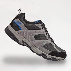 Avia Avi-Verge Mens Sneakers - Cross Trainer Mens Tennis Shoes, Pickleball or Walking Shoes for Men, Medium or Extra Wide Width Court Shoes Size 7 to 16