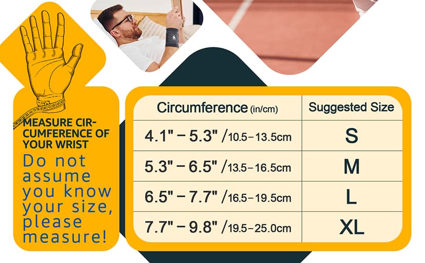 HiRui Wrist Brace/Wraps Wrist Compression Strap and Support for Work Fitness Weightlifting Sprains Tendonitis, Carpal Tunnel Arthritis, Pain Relief, Adjustable Wristbands 2 PACK (Black, M)