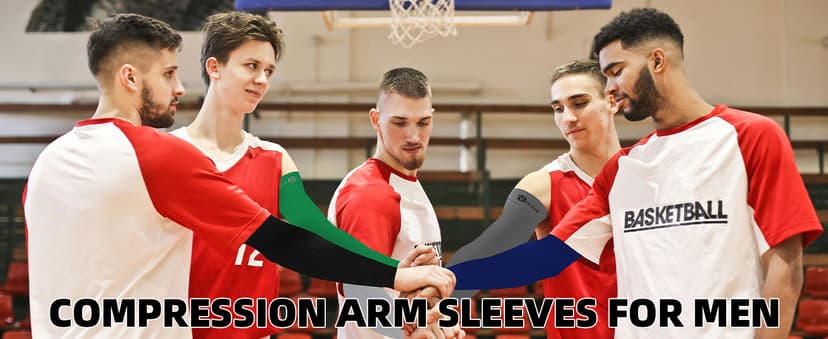 BHYTAKI Cooling Compression Arm Sleeves for Men Women,UPF50 UV Sun Protection Sleeves for Work Sport Tattoo Cover Up