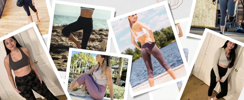 Stelle Women's Capri Yoga Pants with Pockets Essential High Waisted Legging for Workout