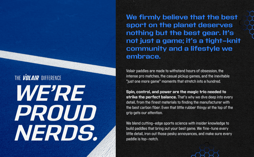 Volair Pickleball - Mach 1 Forza Paddle - for Spin, Control and Power - Toray T700 Carbon Fiber Surface - Thermoformed - Foam Injected w/Headcover, Eraser, Extra Black Grip