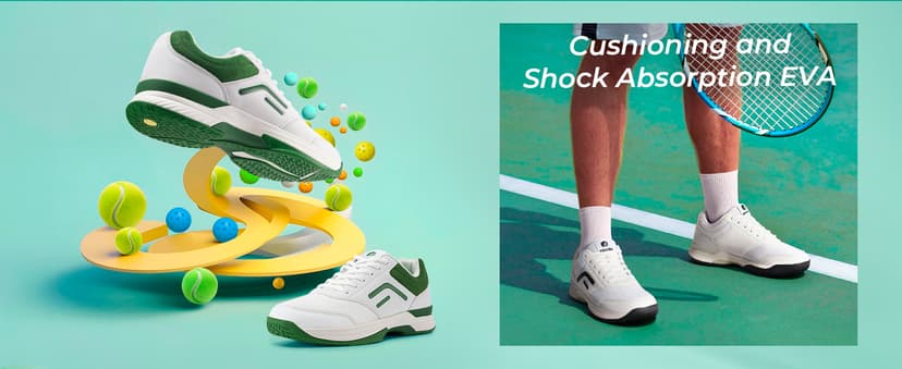 FitVille Wide & Extra Wide Pickleball Shoes Men Tennis Racquetball Squash Shoes for Men All Court with Arch Support-Tennis V3