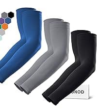 GOUNOD Sun Protection Cooling Compression Arm Sleeves For Men - Gardening Outdoors Sports Workouts volleyball arm sleeves
