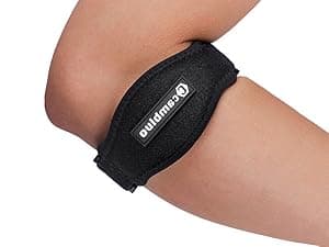 CAMBIVO 2 Pack Elbow Brace for Tendonitis, Tennis Elbow Compression Support Sleeve for Golfers Elbow Pain Relief, Arthritis, Bursitis, Workout, Weightlifting