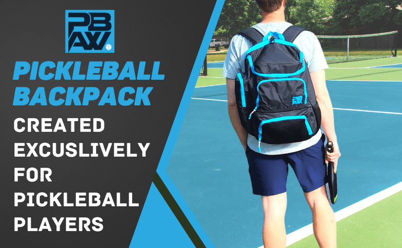 Pickleball Bag for Men and Women - Fits 2 to 4 Paddles - Shoe Compartment, Fence Hook, Storage Pockets for Water Bottles, Pickleballs, Clothing, Racquet/Paddle Storage - Pickle Ball Backpack
