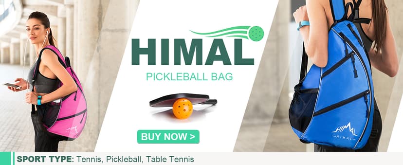 Himal Pickleball Bag Adjustable, Pickleball Backpack with Water Bottle Holder for Men and Women