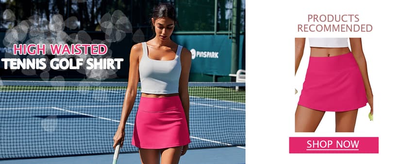 PINSPARK Womens Tennis Skirt Pleated Athletic Skirts with Pockets Shorts High Waisted Golf Skort for Workout Pickleball