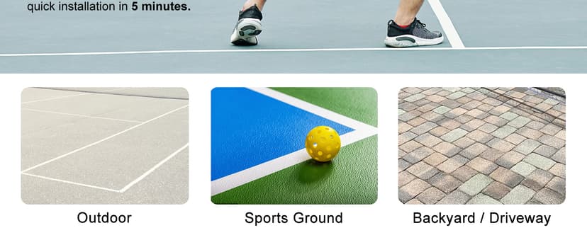 Pickleball Net with Wheels, Portable 2-in-1 Pickle Ball Net with Ball Collector,22FT Regulation Size & 11FT Half Court Size, Carry Bag, Steady Metal Frame for Outdoor Indoor Driveway